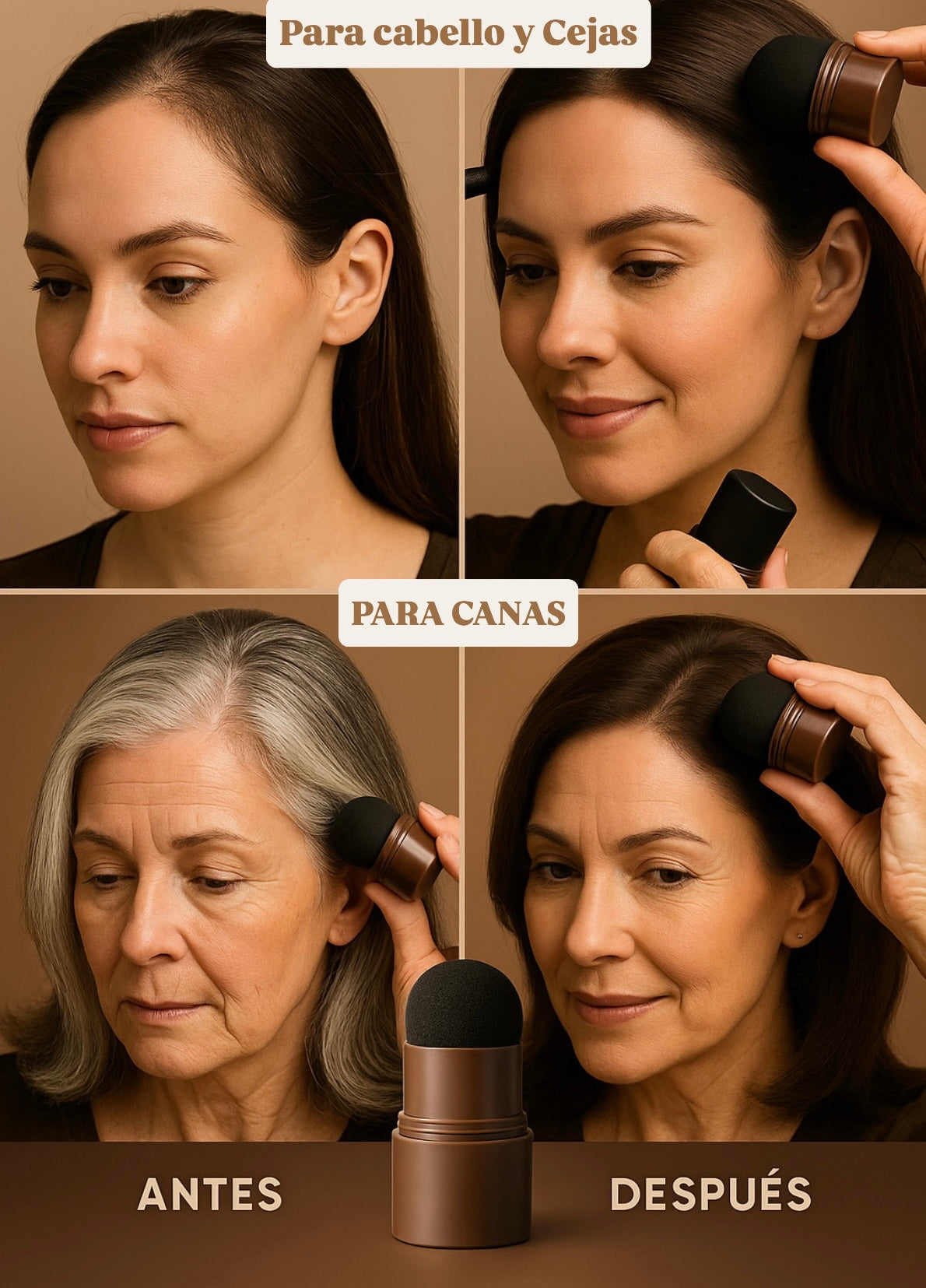 SELLO RELLENADOR 3en1™ CEJAS, CABELLO Y CANAS